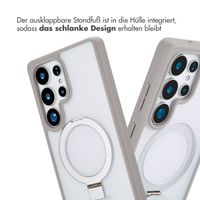 Accezz Ring Stand Backcover mit MagSafe Samsung Galaxy S25 Ultra - Grau
