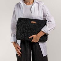 Selencia Teddy Laptop Hülle 15-16 Zoll - Laptop Sleeve - Black