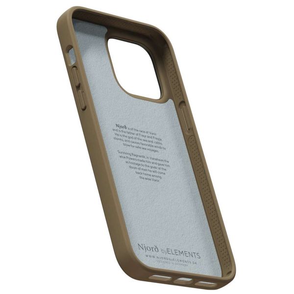 Njorð Collections Wildleder Comfort+ Case für das iPhone 14 Pro Max - Camel