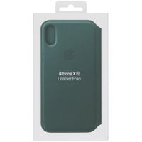 Apple Leather Folio Klapphülle Grün für das Apple iPhone Xs / X