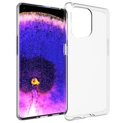 Accezz TPU Clear Cover für das Oppo Find X5 5G - Transparent