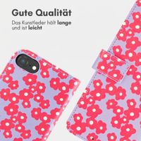 imoshion Design Klapphülle Apple iPhone 17e / 16e - Dusty Rose Blossoms