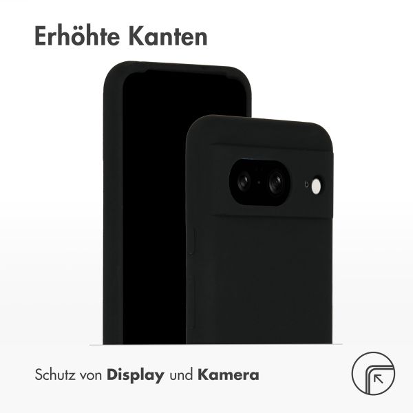 Accezz Liquid Silikoncase für das Google Pixel 8 - Schwarz