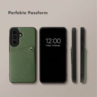 Selencia Riva Back Cover mit Kartenfach Samsung Galaxy A57 (5G) - Sage Green