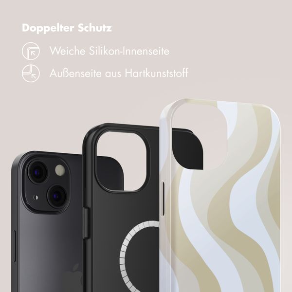 Selencia Vivid Rückabdeckung mit MagSafe Apple iPhone 13 - Desert Waves Beige