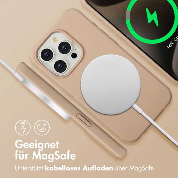 imoshion Color Backcover mit abnehmbarem Handykette und MagSafe Apple iPhone 15 Pro - Nude