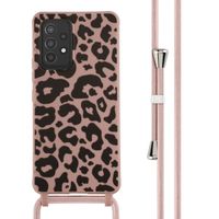 imoshion SilikonHülle design mit Band Samsung Galaxy A53 - Animal Pink