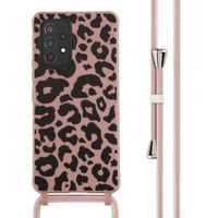 imoshion Silikonhülle design mit Band für das Samsung Galaxy A53 - Animal Pink