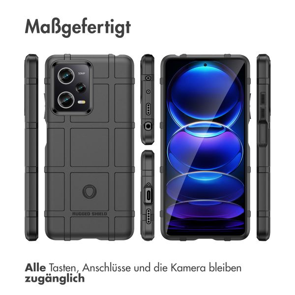 imoshion Rugged Shield Backcover für das Xiaomi Poco X5 Pro 5G - Schwarz