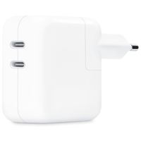Apple Original Dual-USB-C-Netzteil 35 W + 2x Original USB-C-zu-USB-C-Ladekabel 60 W - 1 Meter - Weiß