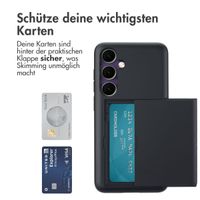 imoshion Backcover mit Kartenfach für das Samsung Galaxy S24 FE - Schwarz