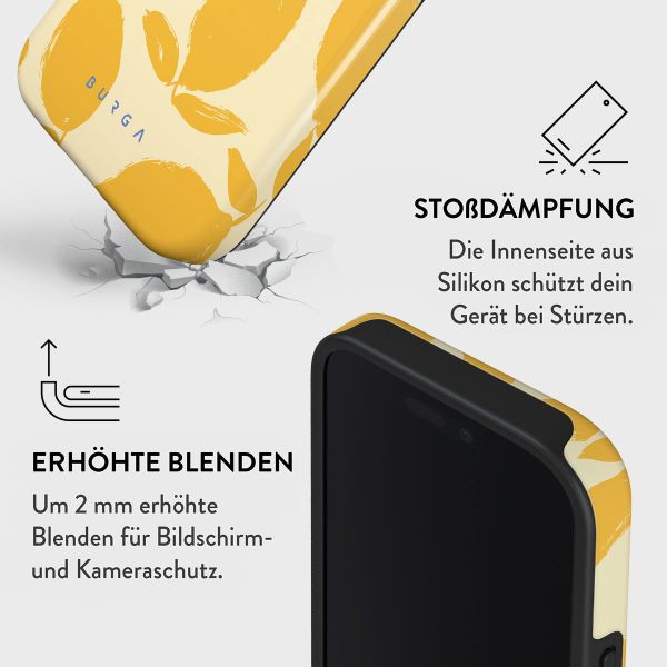 Burga Tough Back Cover für das iPhone 16 Pro - Lemon Tart