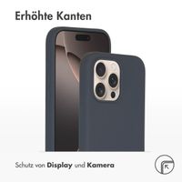 Accezz Liquid Silikoncase mit MagSafe für das iPhone 16 Pro Max - Dunkelblau