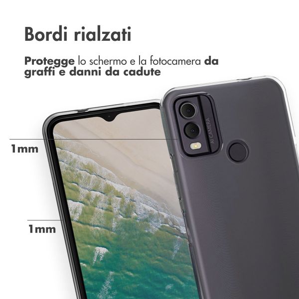 Accezz Clear TPU Backcover Nokia C32 - Transparent