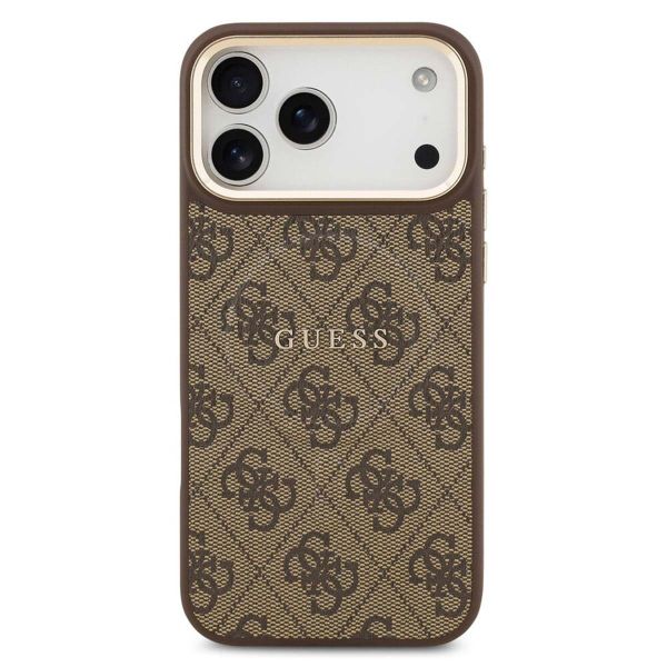 Guess Classic 4G Logo Backcover MagSafe Apple iPhone 17 Pro Max - Braun