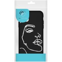 imoshion Design Hülle Huawei P30 Lite - Line Art Woman White