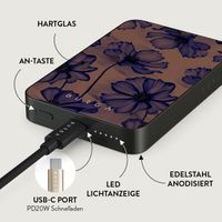 Burga Magnetische Powerbank 5.000 mAh - Geeignet für MagSafe | Velvet Night - Gunmetal