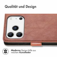 imoshion Luxuriöse Klapphülle Apple iPhone 17 Pro Max - Braun
