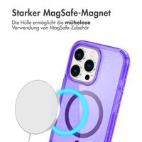 imoshion Sparkle Back Cover mit MagSafe für das Apple iPhone 16 Pro - Glitzer Violett