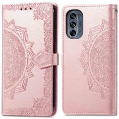 imoshion Mandala Klapphülle Motorola Moto G62 - Rosé gold