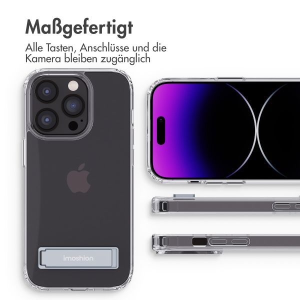 imoshion ﻿Back Cover mit Ständer für das Apple iPhone 14 Pro Max - Transparent