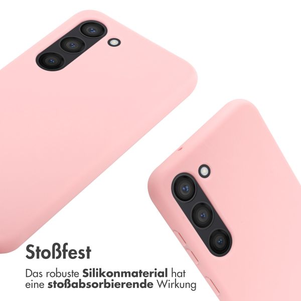 imoshion Silikonhülle mit Band für das Samsung Galaxy S23 - Rosa