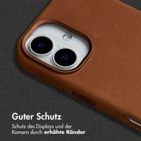 Accezz Vintage Leather Magsafe Backcover iPhone 16 - Tabacco Cognac