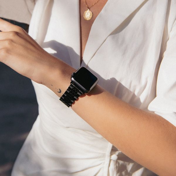 Burga Edelstahlarmband für Apple Watch | 38/40/41/42 mm - Schwarz