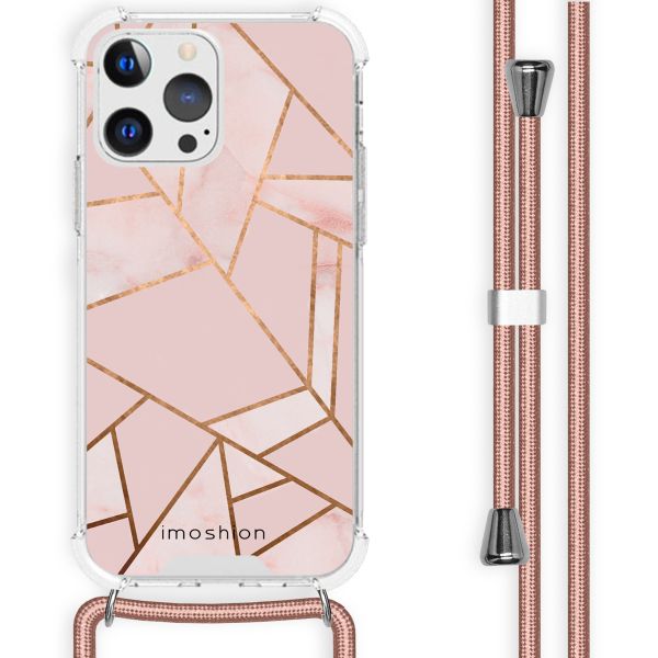 imoshion Design Hülle mit Band für das Apple iPhone 13 Pro - Pink Graphic