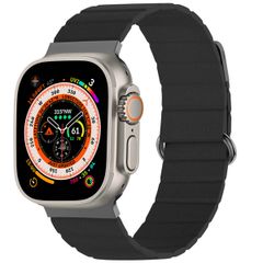 imoshion Magnetlederarmband für Apple Watch Series 1 - 11 / SE / Ultra (44/45/46/49 mm) - Schwarz