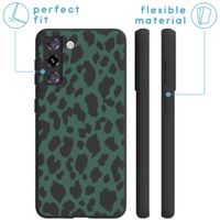 imoshion Design Hülle Samsung Galaxy S21 - Leopard - Grün / Schwarz