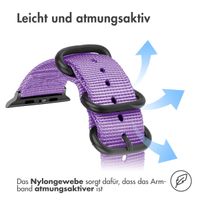 imoshion Nylonarmband für das Apple Watch Series 1-9 / SE - 38/40/41 mm / Series 10 - 42 mm - Violett