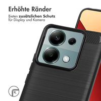 imoshion Brushed Back Cover für das Xiaomi Redmi Note 13 Pro (5G) / Poco X6 - Schwarz