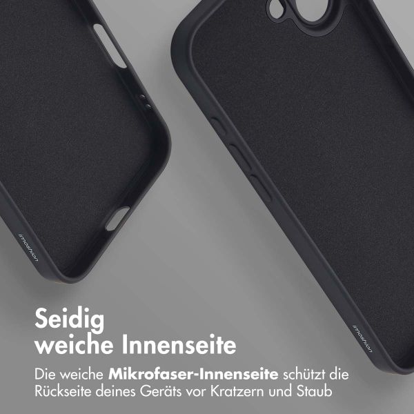imoshion Color Back Cover mit MagSafe für das Apple iPhone 16 - Schwarz