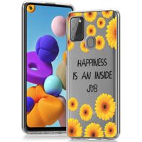 imoshion Design Hülle für das Samsung Galaxy A21s - Sunflower - Gelb