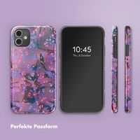 Selencia Vivid Back Cover Apple iPhone 11 - Fresh Paint Flower Orange