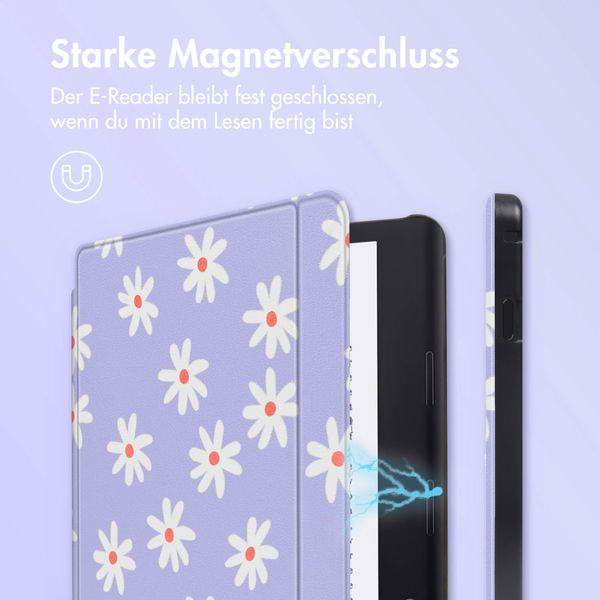 imoshion Design Slim Hard Case Sleepcover mit Stand Kobo Sage / Tolino Epos 3 - Flowers Distance