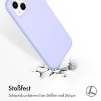 Accezz Liquid Silikoncase für das iPhone 14 Plus - Violett