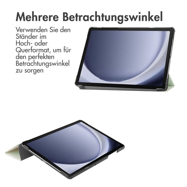 imoshion Trifold Klapphülle Samsung Galaxy Tab A9 Plus - Hellgrün