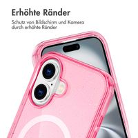imoshion Sparkle Back Cover mit MagSafe für das Apple iPhone 16 - Glitzer Rosa