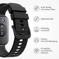 imoshion Silikonband für das  Huawei Watch Fit 4 / 4 Pro - Schwarz