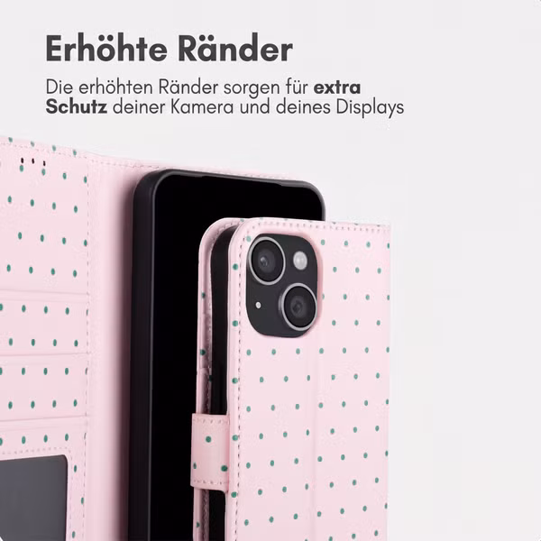 imoshion Design Klapphülle Apple iPhone 14 - Happy Dots