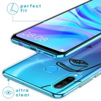 imoshion Design Hülle Huawei P30 Lite - Abstraktes Gesicht - Schwarz