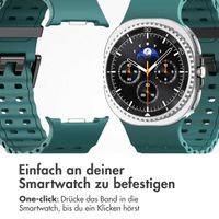 imoshion Ocean Silikonarmband für das  Samsung Galaxy Watch 8 (40/44mm) / Classic (46mm) - Dunkelgrün