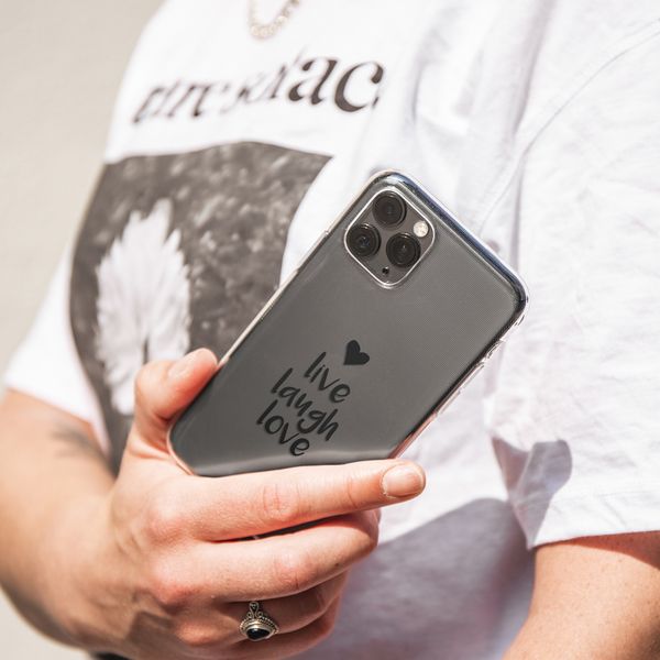 imoshion Design Hülle Galaxy A51 - Live Laugh Love - Schwarz