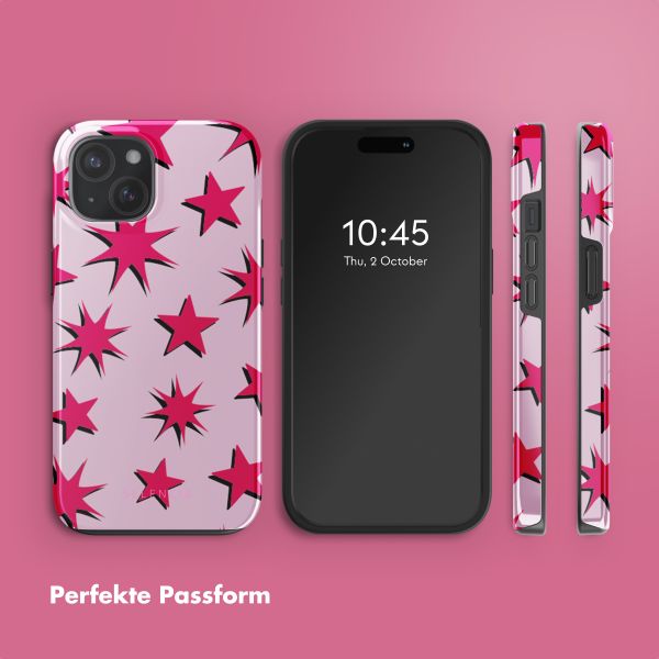 Selencia Vivid Rückabdeckung mit MagSafe Apple iPhone 15 - Stars Rubine Red Light Pink