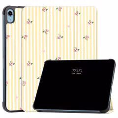 imoshion Design Trifold Klaphülle Apple iPad 11 (2025) 11 Zoll A16 / iPad 10 (2022) 10.9 Zoll - Garden Stripes