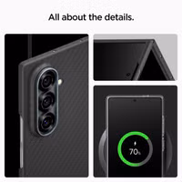 Spigen AirSkin Backcover Samsung Galaxy Z Fold 7 - Aramid Black