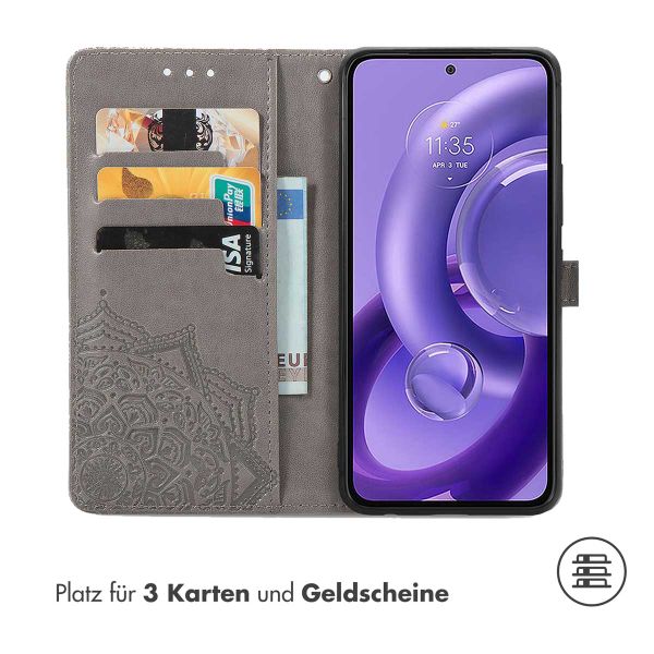 imoshion Mandala Klapphülle Motorola Edge 30 Neo - Grau