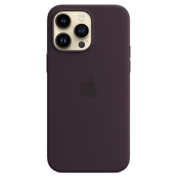 Apple Silikon-Case MagSafe für das iPhone 14 Pro Max - Elderberry